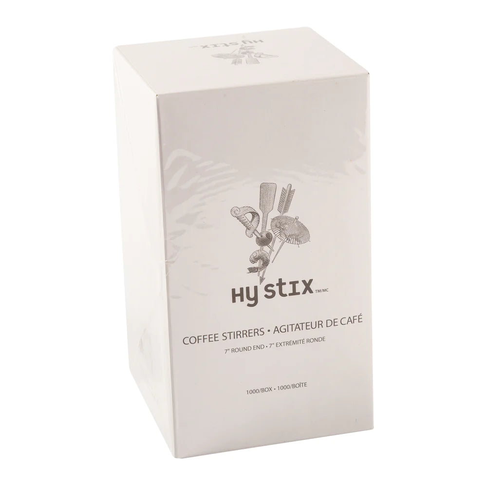 Hy Stix Stirrer Coffee Round End 7" 80-414C