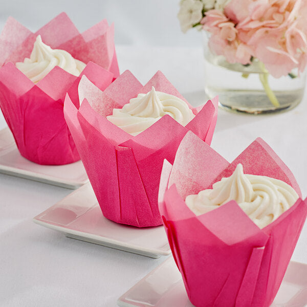Enjay - Muffin Cups - Tulip - Pink
