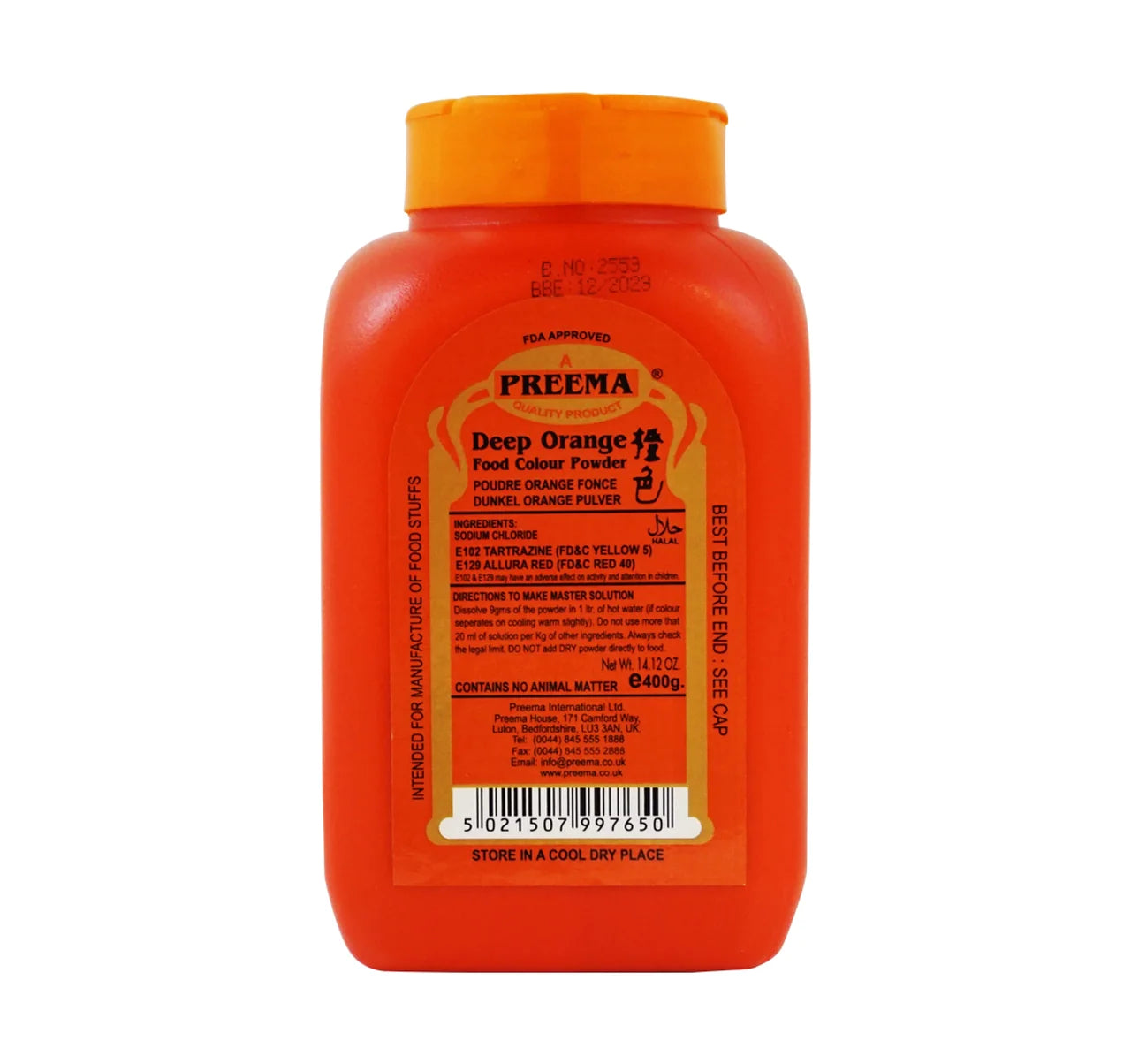 Preema - Food Colour - Orange
