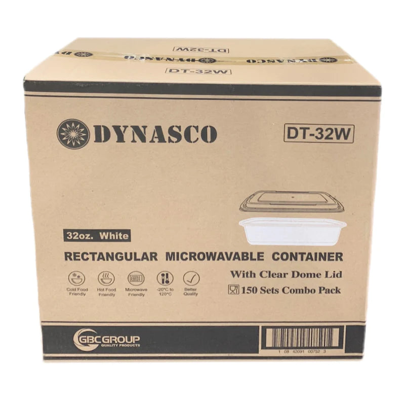 Dynasco - Plastic Rectangular Container Combo - 32oz