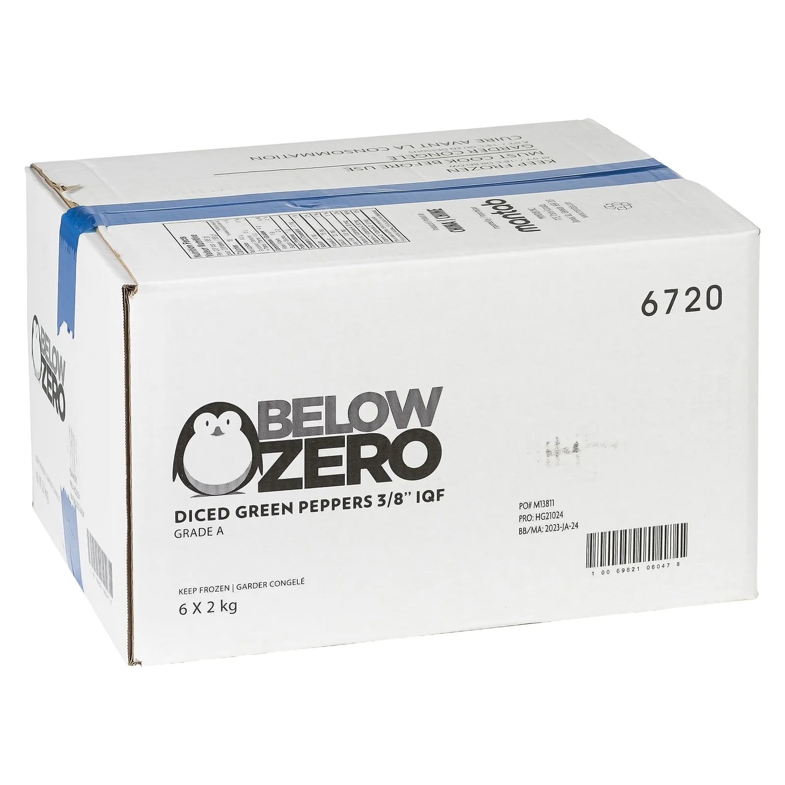 Below Zero - IQF Diced Green Peppers