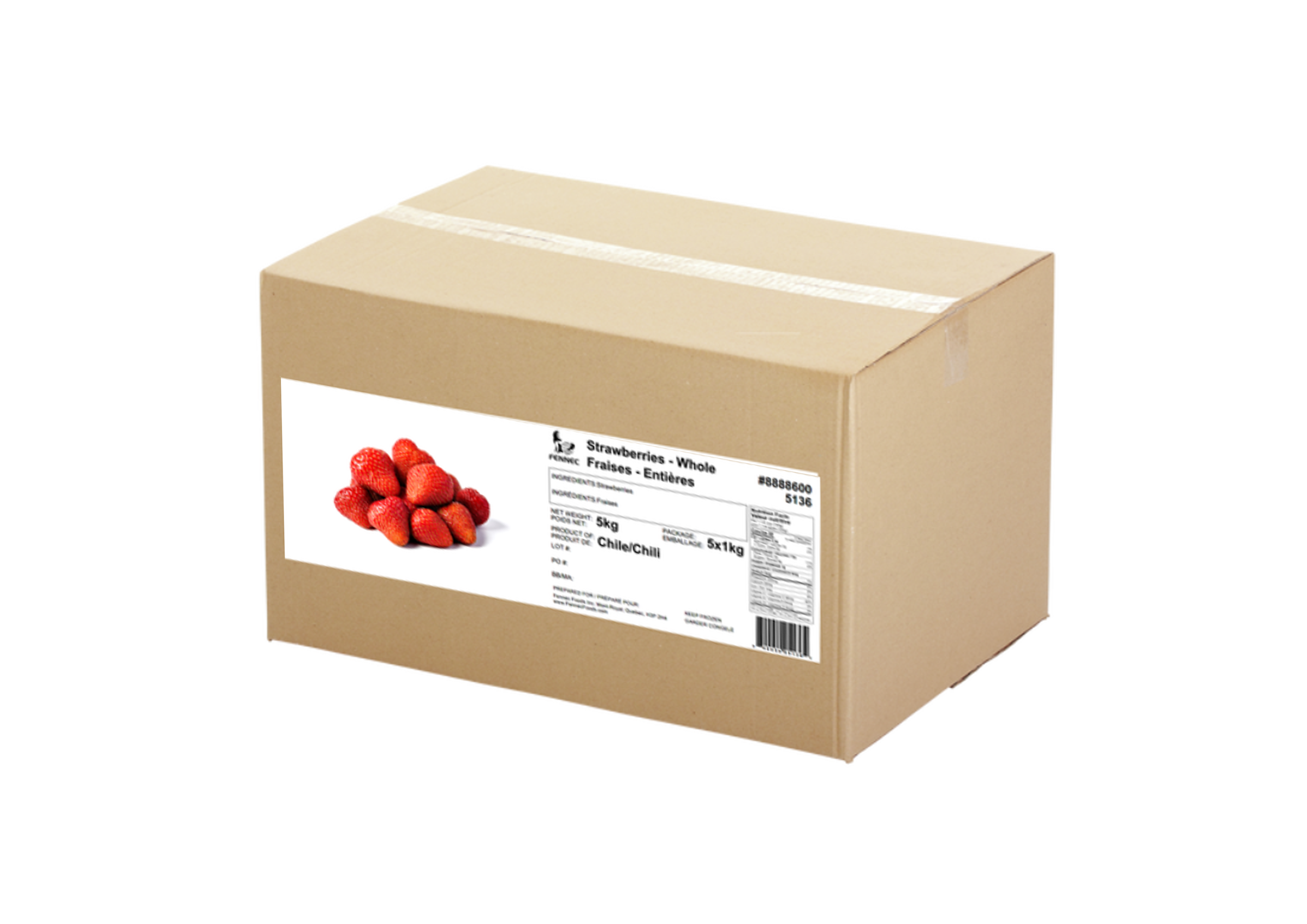 Fennec - Whole Strawberries - 1Kg