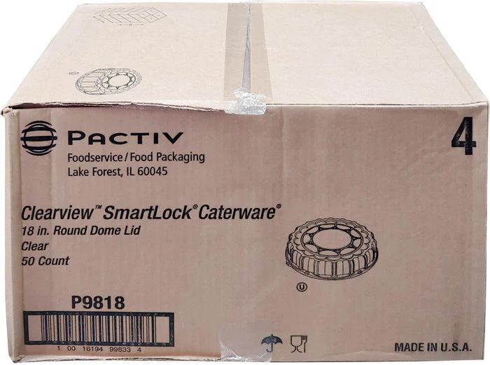 Pactiv - Dome Base Lid For Catering Tray - 18"