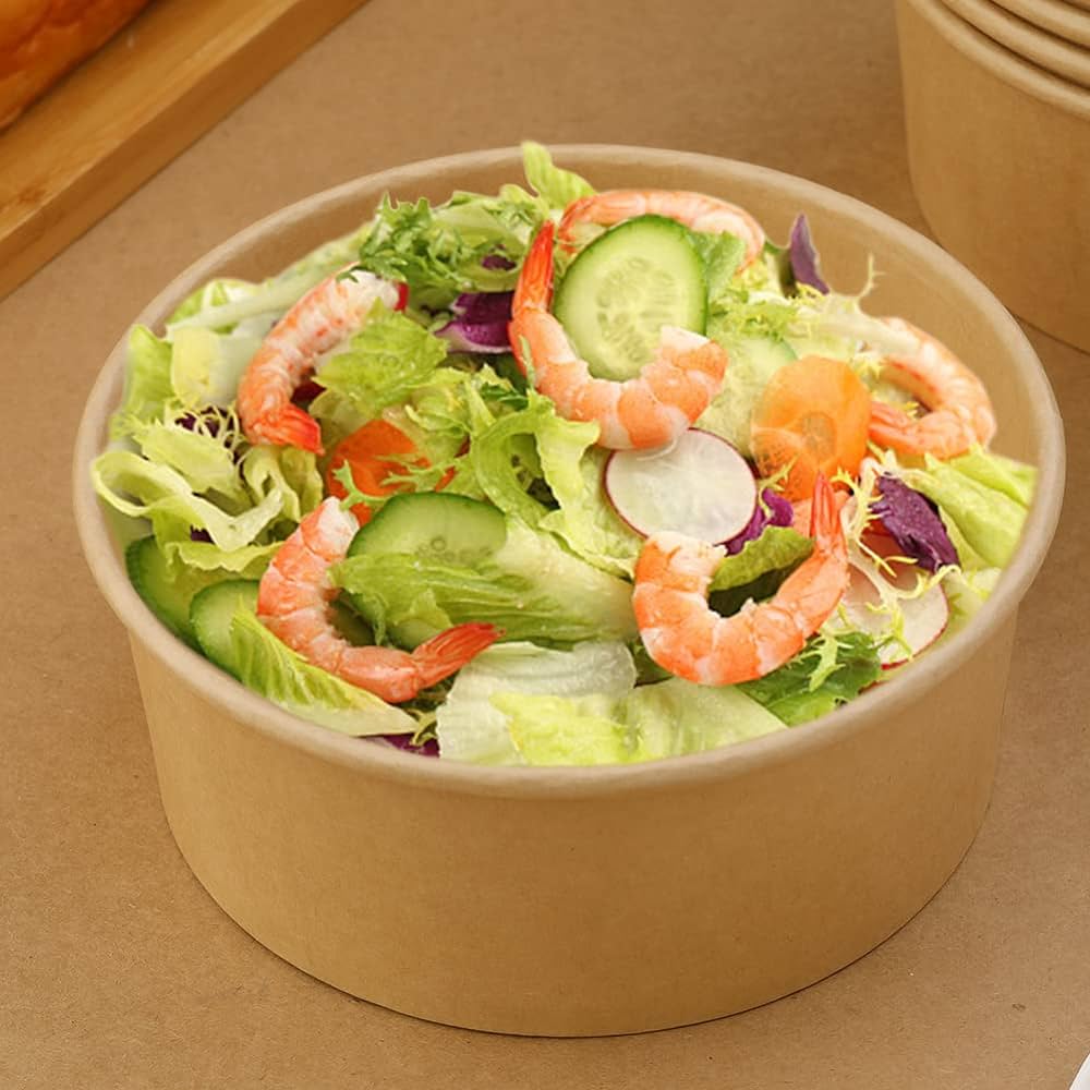 Kraft Paper Salad Bowl - 48 Oz